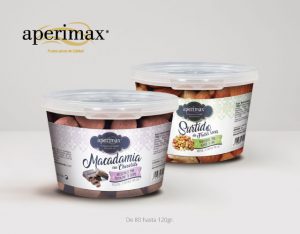 Envase cubo plastico Minitubs | Aperimax, frutos secos de calidad