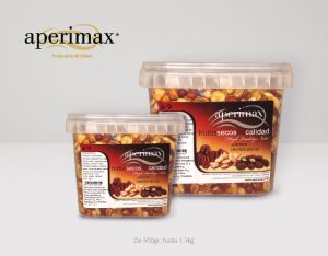 Envase cubo plastico Cuadrado | Aperimax, frutos secos de calidad