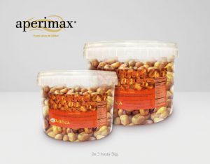 Envase cubo plastico redondo | Aperimax, frutos secos de calidad