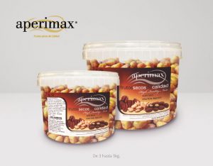 Envase plastico cubo horeca | Aperimax, frutos secos de calidad