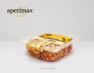 Envase tarrina plastico bisagra | Aperimax, frutos secos de calidad