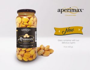 Envase cristal Altramuces inglés | Aperimax, frutos secos de calidad